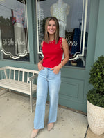 Pearl Trimmed Sleeveless Sweater