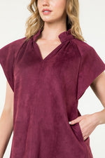 THML Suede Mini Dress