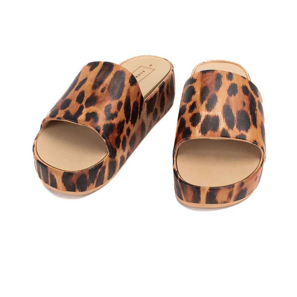 YELLOW BOX TORREY LEOPARD SLIDE