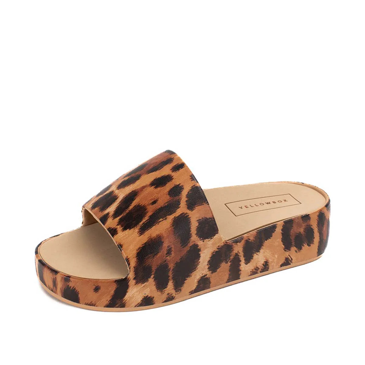 YELLOW BOX TORREY LEOPARD SLIDE