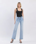 LOVERVET HIGH-RISE SLIM WIDE LEG