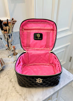 CAROLINE HILL Hampton Train Case Black Patent