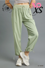 On the Go Drawstring Joggers-**Navy, Black or Sage