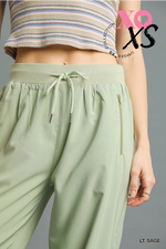 On the Go Drawstring Joggers-**Navy, Black or Sage