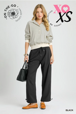 On the Go Drawstring Joggers-**Navy, Black or Sage