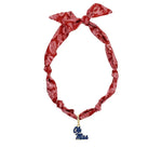 Ole Miss Rebels Logo Bandana Scarf Necklace