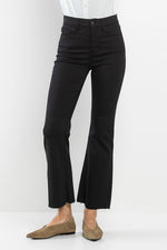 Sneak Peek High Rise Slim Fit Denim- Black