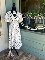 POKA DOT MIDI DRESS