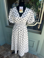 POKA DOT MIDI DRESS