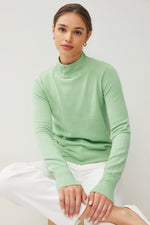 Soft Mockneck Sweater -Mint