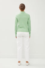 Soft Mockneck Sweater -Mint