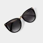 KATIE LOXTON SARDINIA BLACK SUNGLASSES