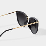 KATIE LOXTON SARDINIA BLACK SUNGLASSES