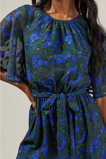 Sweetwater Floral Organza Short Sleeve Jumpsuit