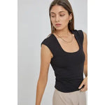 Basic Cap Sleeve Top