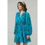 Amren Floral Paxton Balloon Sleeve Mini Dress