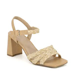 Braided Raffia Heeled Sandal