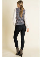 THML Plaid Pullover Sweater Top