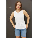 Basic Solid Crew Neck Tank