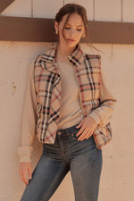 Plaid Check Puffer Vest