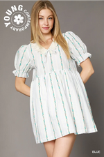 Floral Lace Collar Babydoll Dress