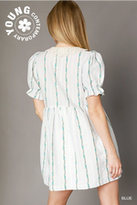 Floral Lace Collar Babydoll Dress