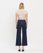 VERVET OLIVIADARK RINSE WIDE LEG CROP