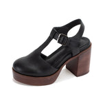 YELLOW BOX LUBBOCK BLOCK HEEL MARY JANE CLOG-BLACK