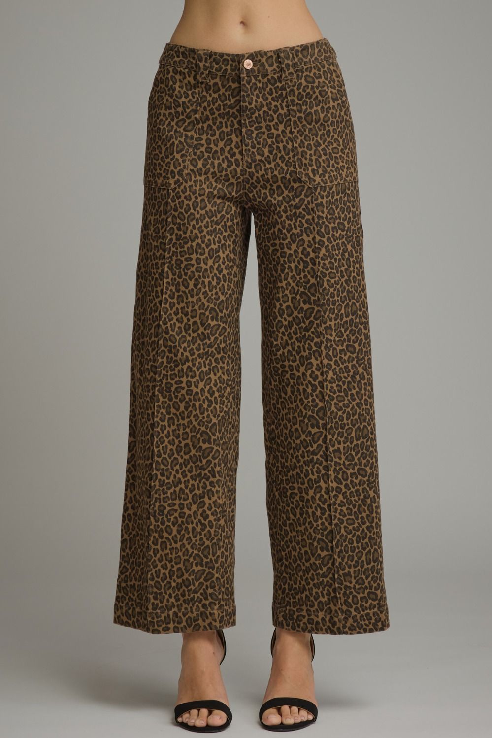 Animal Print Wide Leg Pant