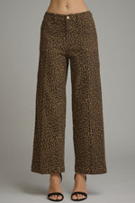 Animal Print Wide Leg Pant